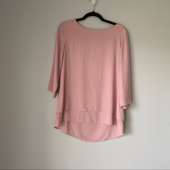 The Limited Tops - The Limited Pink 3/4 sleeve blouse size medium